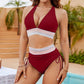 💃Vakantie Uitverkoop 49% UIT💃Bikinisets met Hoge Taille en Kleurblok voor Buikcontroles