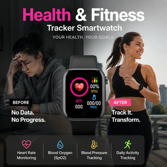 ⌚Stijlvolle items die uw gezondheid beschermen – Gezondheids- en fitnesstracker smartwatch