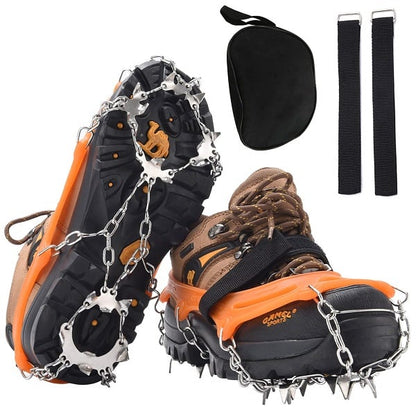 🔥🥾 Verbeterde Antislip Spikes voor Buiten – Sneeuw & Ijs Grip, Gemakkelijk Mee te Nemen & Breed Gebruik voor Trailrunning/Wandelen!