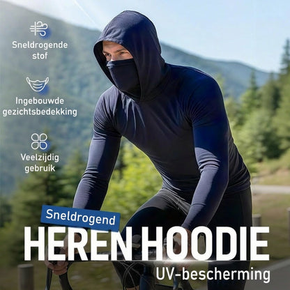 Sneldrogende lichte herenhoodie met UV-bescherming