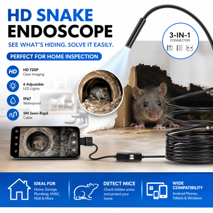 🔥Uitverkoop 50% korting🔥3 In 1 Endoscoop🔍📱