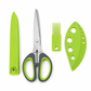 ✂️🥬 RVS keukenschaar met vijf messen – Knipt gelijkmatige, fijne reepjes in één keer. Gemakkelijk voor lente-ui, koriander, chilipepers en zeewier.