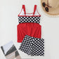 Dames Tweedelig Polkadot Zwempak