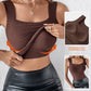 🔥🎁Vrouwen Thermisch Tanktop met U-hals en met Ingebouwde Bh