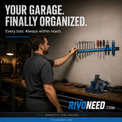 🔧 Magnetische gereedschapsrail voor 30 kg – Stevig opbergsysteem voor garage en werkplaats