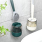 Huishoud Silicone Toiletborstel met lange steel