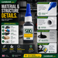 🛠️ Instantlijm – hecht op metaal, plastic en rubber. Uitharding in 20 seconden, weerbestendig en schokbestendig.