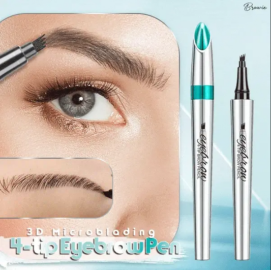 🌸3D waterdichte microblading wenkbrauwpotlood met 4 vorkpunten en tatoeagepen (🔥koop 1, krijg 1 gratis)