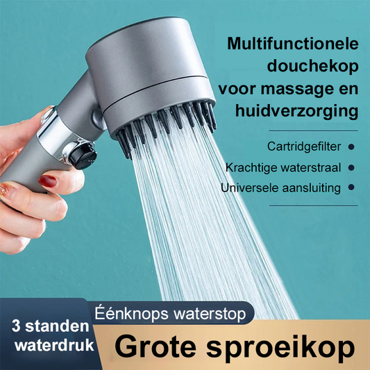 Multifunctionele douchekop voor massage en huidverzorging