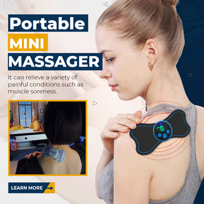 🎉Nieuwjaars Cadeau 50% KORTING!🛋️ Draagbare mini-massager: 6 standen + microstroom – ontspan overal (nek, schouders & meer)