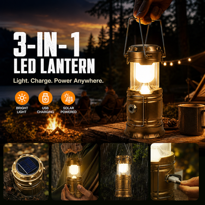 ✨ Uitschuifbare campinglantaarn op zonne-energie ⛺️