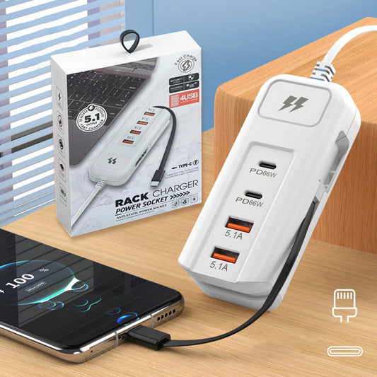 Laagste prijs van het jaar⏰Multifunctionele snellader - 2PD + 2USB