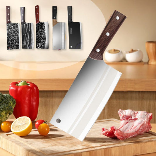 🔪🥬Gesmeed keukenmes van hoogwaardig roestvrij staal