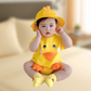 Schattige Chick lichtgewicht romper 3-delige set voor baby