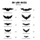 🦇 Halloween 3D vleermuis LED-wandlamp decoratie