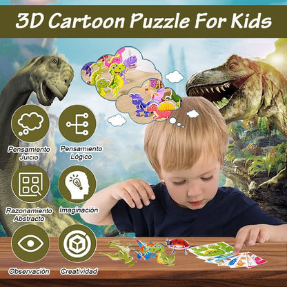 2025 Educatieve 3D Cartoon Puzzel