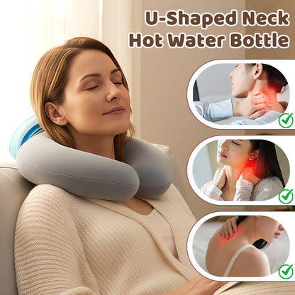 🎉 U-vormige Nekwarmer 💆‍♀️🔥❄️ Ergonomisch, Warm/Koud & Handsfree Comfort!