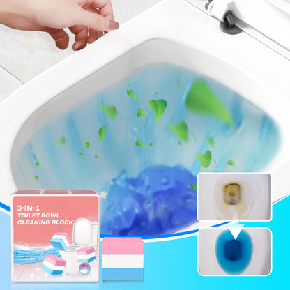 3-in-1 toiletpotreinigingsblok – Deodoriseert, reinigt, steriliseert
