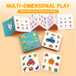 Educatieve en interactieve spelkaarten voor het matchen van ouders en kindere