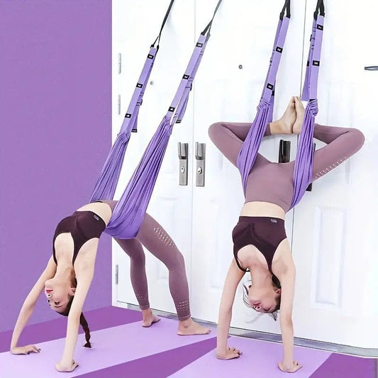 🔥 49% korting – Aerial Yoga Touw voor Rugpijn! 💜 Gerichte Stretching + Draagbaar + Snelle Herstelondersteuning