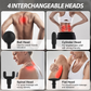 Draagbaar percussiemassagepistool met verlengstuk