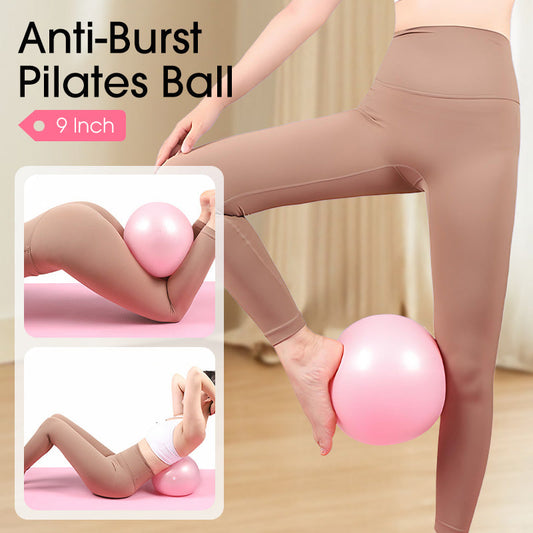 9-inch Anti-Klap Pilatesbal met Pomp ✨ Compact & Duurzaam, Jouw Fitnessmaatje voor Onderweg! 🏋️♀️