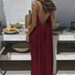 Casual maxi-jurk met spaghettibandjes en open rug voor dames