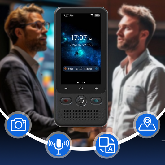 📢📢 68% korting!! ⏰📲 2-in-1 draagbaar vertaalapparaat – Realtime vertaling, 🌍 138 offline talen, 🔋 Extreem lange batterijduur | Perfect voor wereldreizigers ✈️