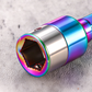 8 mm zeskantige dop van chroomvanadiumstaal