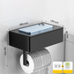 Toiletpapierhouder met plank en opbergvak – installatie zonder boren