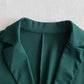 Dames zakelijke blazer en broek, 2-delige set in effen kleur