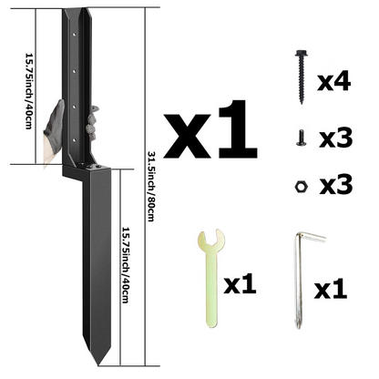 Reparatieset voor zware afrasteringspale