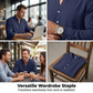 Casual Henley T-shirt voor heren, geschikt voor de herfst