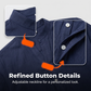 Casual Henley T-shirt voor heren, geschikt voor de herfst