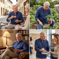 Casual Henley T-shirt voor heren, geschikt voor de herfst