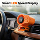 Draagbare LED-ventilator | Stil en krachtig koelend💨 Voor onderweg & in de auto