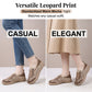 Dames instapschoenen van ademend mesh met luipaardprint