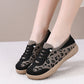 Dames instapschoenen van ademend mesh met luipaardprint