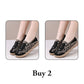 Dames instapschoenen van ademend mesh met luipaardprint