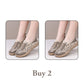 Dames instapschoenen van ademend mesh met luipaardprint
