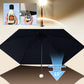 Draagbare capsuleparaplu met dubbele functie
