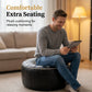 💥 BESTSELLER 2026 🏡 Geborduurde Opbergpoef ✨ Extra Opbergruimte & Stijlvol Comfort