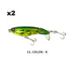 Topwater propellerstaart vislokmiddel