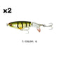 Topwater propellerstaart vislokmiddel