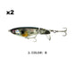 Topwater propellerstaart vislokmiddel
