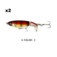 Topwater propellerstaart vislokmiddel