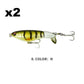 Topwater propellerstaart vislokmiddel