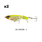 Topwater propellerstaart vislokmiddel