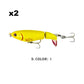 Topwater propellerstaart vislokmiddel