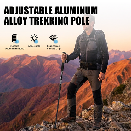 🦯🌿 50% KORTING! Opvouwbare Wandelstok – Lichtgewicht, Compact & Comfortabel in de Hand | Voor Wandelen, Reizen & Buiten